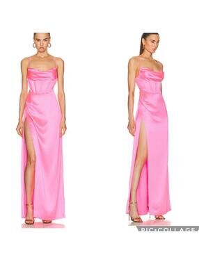 Retrofête ROSA CORSET DRESS hyper pink maxi